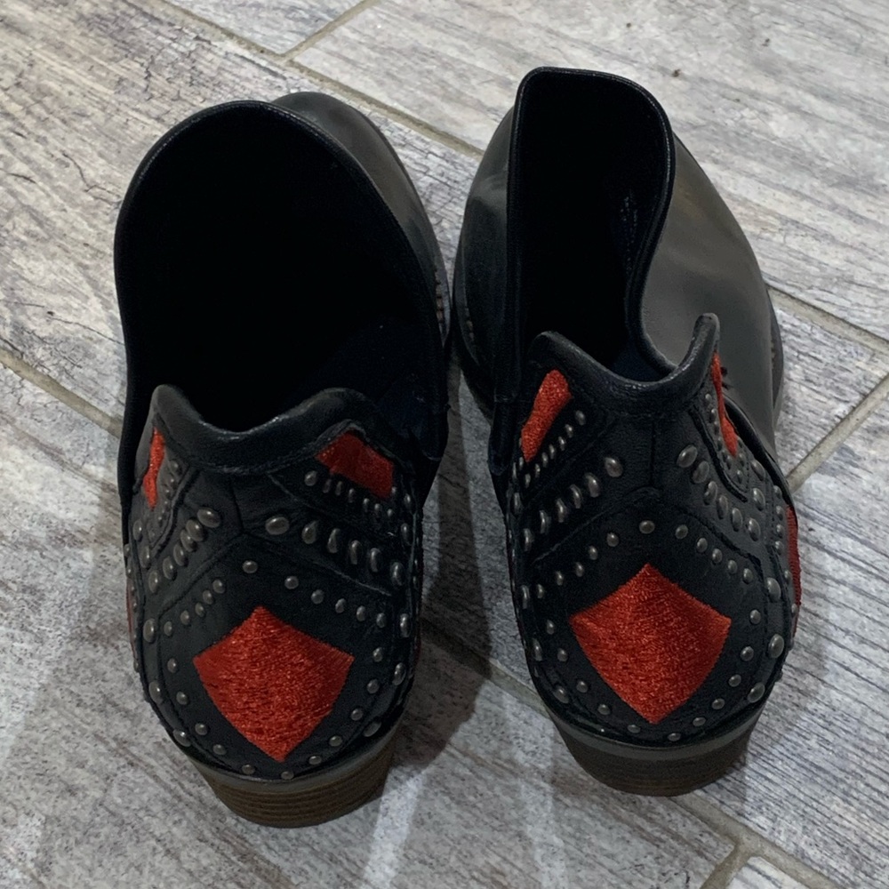 Lucky black leather Western style booties - Sz 7